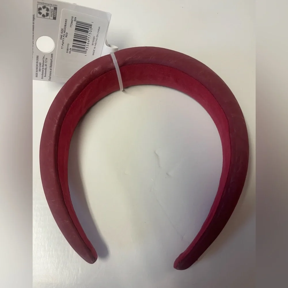 🔴 3/$12 Time and Tru Puffy‎ Red Headband! NEW!